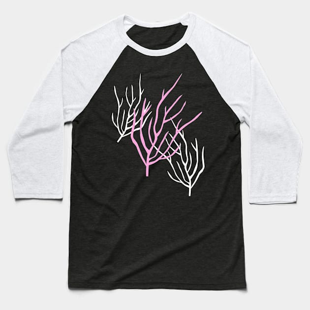 Coral Branches Baseball T-Shirt by AntiqueImages